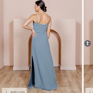 Revelry French Blue Bridesmaids dress